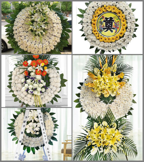 福建龙岩上杭县古田镇下郭车村花圈速递
